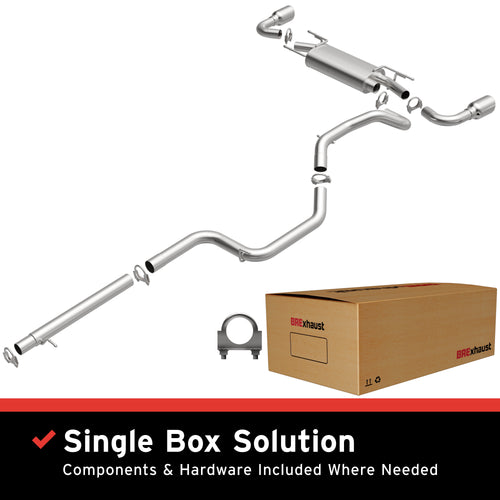 BRExhaust 2010-2013 Mazda 3 2.5L Direct-Fit Exhaust System Kit 106-0916