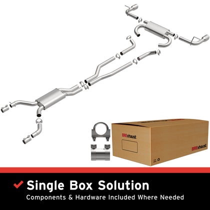 BRExhaust 2007-2010 Audi Q7 4.2L | 2011-2015 Audi Q7 3.0L Direct-Fit Exhaust System Kit 106-0919