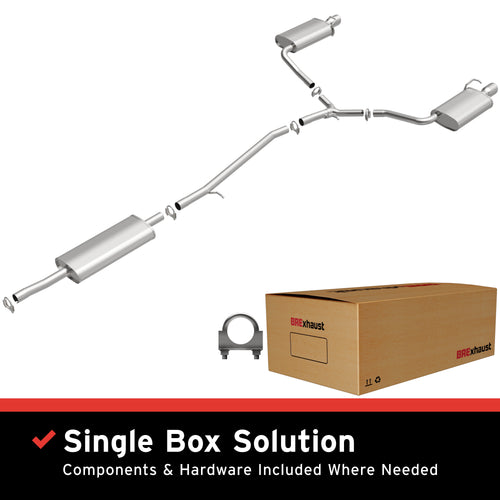 BRExhaust 2013-2019 Ford Flex 3.5L Direct-Fit Exhaust System Kit 106-0931