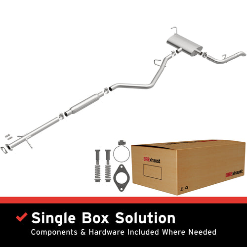 BRExhaust 2013-2016 Dodge Dart 2.4L / 2013-2016 Dodge Dart 2.0L Direct-Fit Exhaust System Kit 106-0988