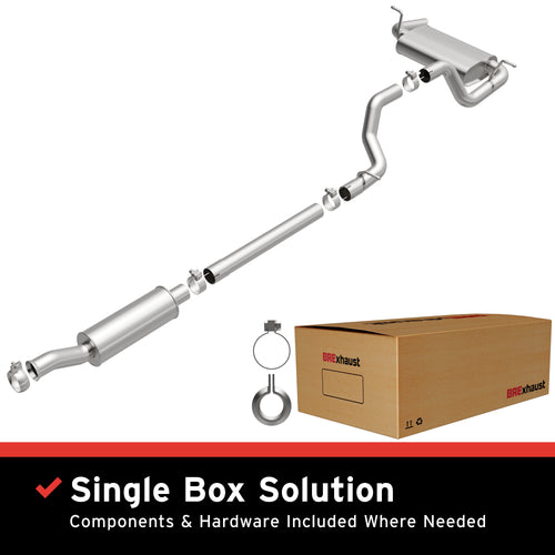 BRExhaust 2018-2024 Jeep Wrangler 3.6L Direct-Fit Exhaust System Kit 106-1022