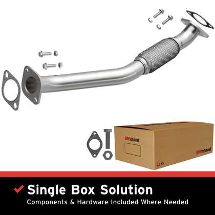 BRExhaust 2010-2012 Ford Fusion 2.5L / 2010-2011 Mercury Milan 2.5L Direct-Fit Exhaust Front Pipe Kit 107-0067