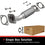 BRExhaust 2006-2009 Ford Fusion 2.3L / 2006-2009 Mercury Milan 2.3L Direct-Fit Exhaust Front Pipe Kit 107-0070