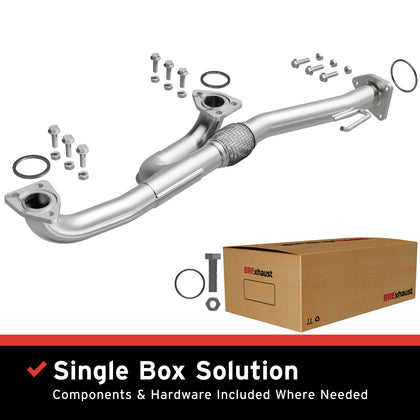 BRExhaust 2004-2008 Acura TL Base 3.2L / 2003-2007 Honda Accord 3.0L Direct-Fit Exhaust Front Pipe Kit 107-0113