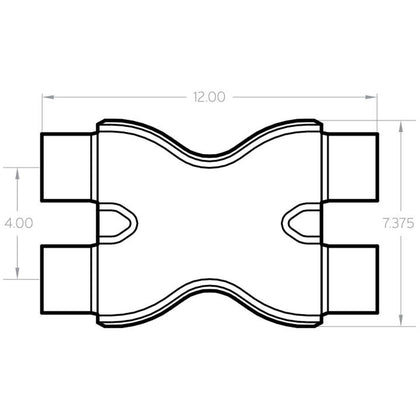 MagnaFlow 2.5in. Tru-X Crossover Performance Exhaust X-Pipe 10791