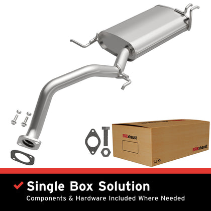 BRExhaust 2011-2013 Kia Sorento 2.4L / 2010-2012 Hyundai Santa Fe 2.4L Direct-Fit Exhaust Muffler Kit 108-0015