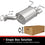 BRExhaust 2003-2005 INFINITI G35 3.5L Direct-Fit Exhaust Muffler Kit 108-0031