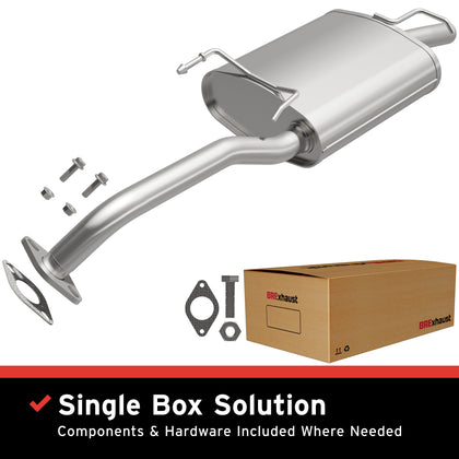 BRExhaust 2000-2003 Hyundai Accent 1.5L | 2001-2005 Hyundai Accent 1.6L Direct-Fit Exhaust Muffler Kit 108-0063