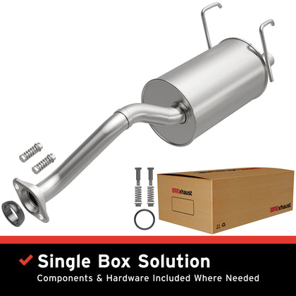 BRExhaust 1993-1995 Honda Civic del Sol 1.5L Direct-Fit Exhaust Muffler Kit 108-0196