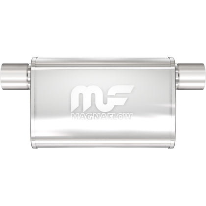 MagnaFlow 4 in. x 9 in. x 11 in. Oval Straight-Through Performance Exhaust Muffler Offset/Offset Same Side