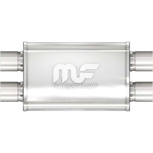 MagnaFlow 4 in. x 9 in. x 14 in. Oval Straight-Through Performance Exhaust Muffler Dual/Dual