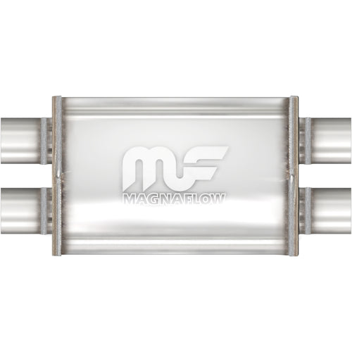 MagnaFlow 4 in. x 9 in. x 14 in. Oval Straight-Through Performance Exhaust Muffler Dual/Dual