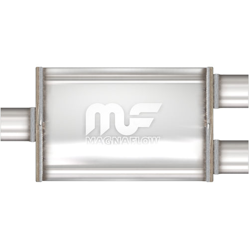 MagnaFlow 5 in. x 8 in. x 18 in. Oval Straight-Through Performance Exhaust Muffler Center/Dual