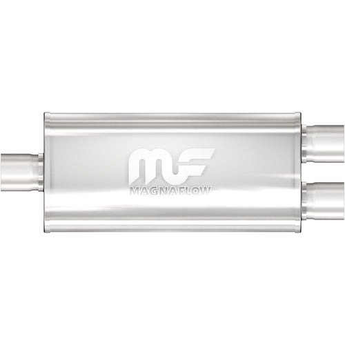 MagnaFlow 5 in. x 8 in. x 18 in. Oval Straight-Through Performance Exhaust Muffler Center/Dual