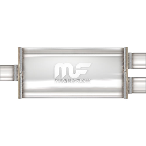 MagnaFlow 5 in. x 8 in. x 24 in. Oval Straight-Through Performance Exhaust Muffler Center/Dual