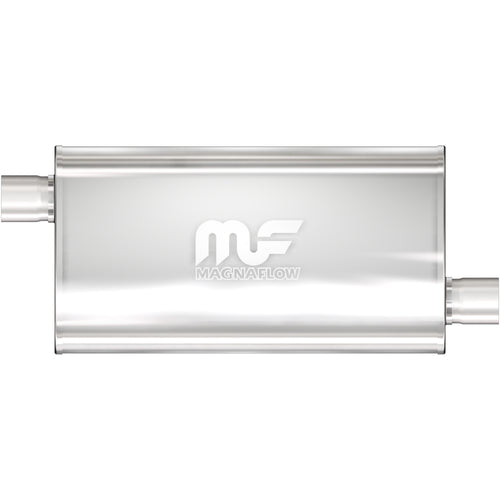 MagnaFlow 5 in. x 11 in. x 22 in. Oval Straight-Through Performance Exhaust Muffler Offset/Offset