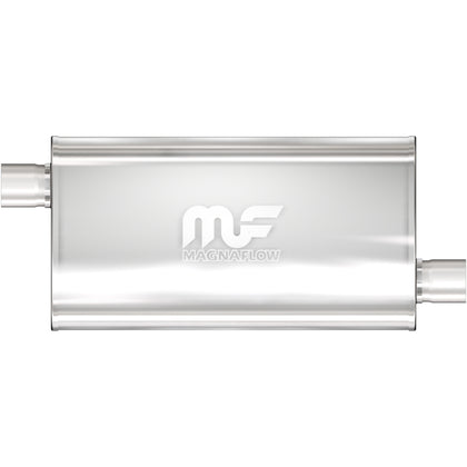 MagnaFlow 5 in. x 11 in. x 22 in. Oval Straight-Through Performance Exhaust Muffler Offset/Offset