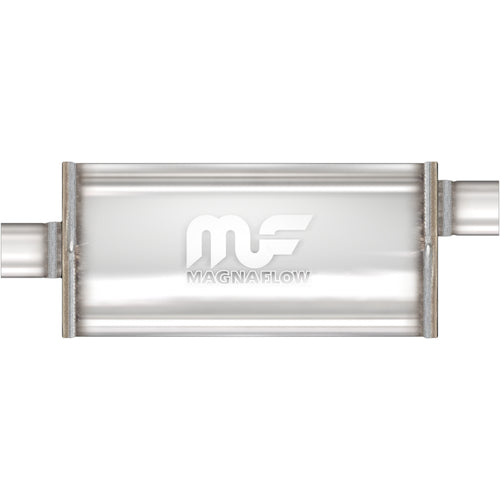MagnaFlow 5 in. x 11 in. x 22 in. Oval Straight-Through Performance Exhaust Muffler Offset/Center