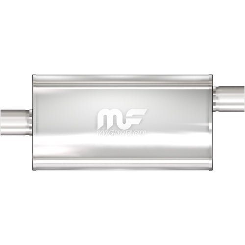 MagnaFlow 5 in. x 11 in. x 22 in. Oval Straight-Through Performance Exhaust Muffler Offset/Center