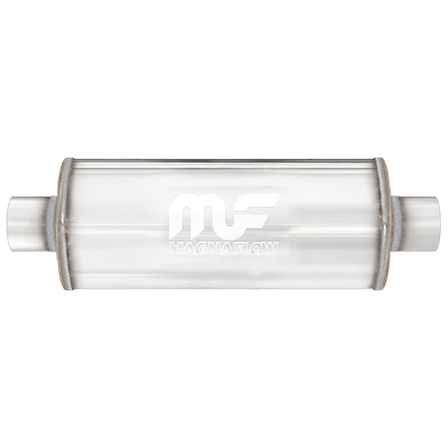MagnaFlow 6 in. x 14 in. Round Straight-Through Performance Exhaust Muffler Center/Center