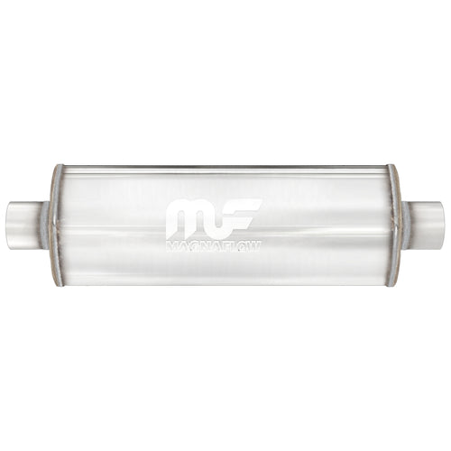 MagnaFlow 6 in. x 18 in. Round Straight-Through Performance Exhaust Muffler Center/Center