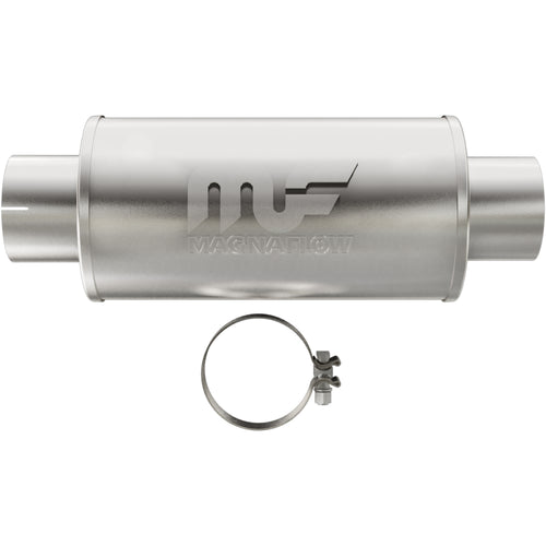 MagnaFlow 7 in. x 14 in. Round Straight-Through Performance Exhaust Muffler Center/Center