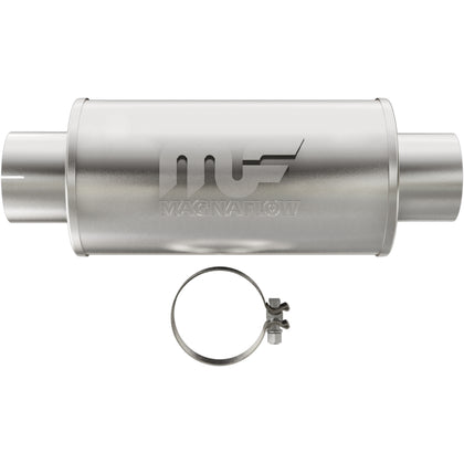 MagnaFlow 7 in. x 14 in. Round Straight-Through Performance Exhaust Muffler Center/Center