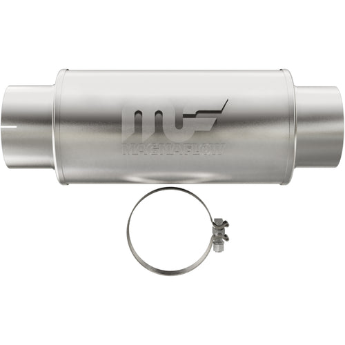 MagnaFlow 7 in. x 14 in. Round Straight-Through Performance Exhaust Muffler Center/Center