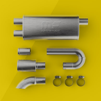 MagnaFlow 5 in. x 8 in. x 18 in. Oval Straight-Through Performance Exhaust Muffler 14006