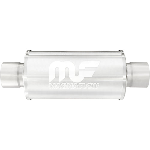 MagnaFlow 6 in. x 6 in. Round Straight-Through Performance Exhaust Muffler Center/Center