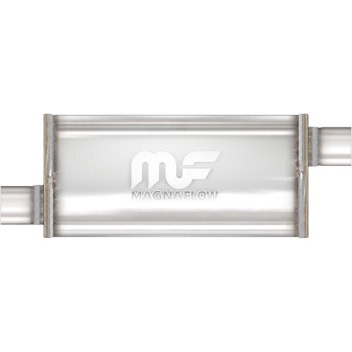 MagnaFlow 5 in. x 8 in. x 24 in. Oval Straight-Through Performance Exhaust Muffler Offset/Offset