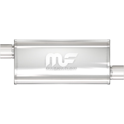 MagnaFlow 5 in. x 8 in. x 18 in. Oval Straight-Through Performance Exhaust Muffler Offset/Offset