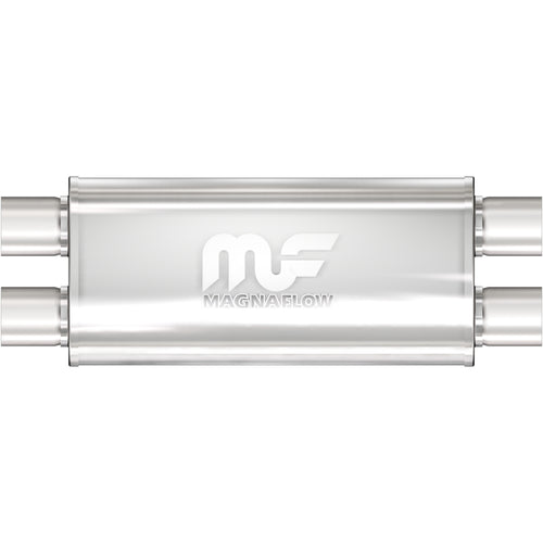 MagnaFlow 5 in. x 8 in. x 18 in. Oval Straight-Through Performance Exhaust Muffler Dual/Dual