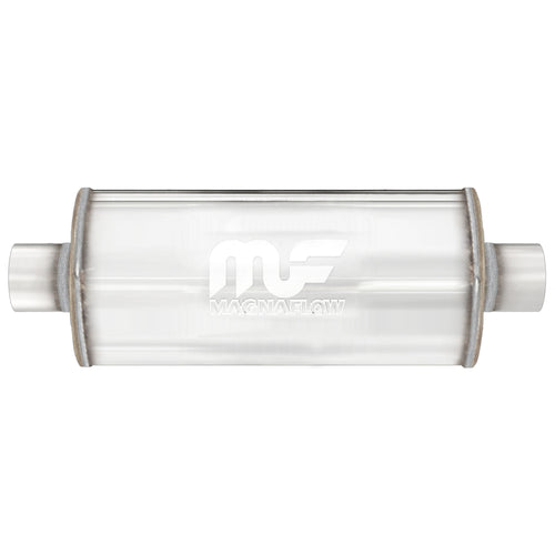 MagnaFlow 7 in. x 14 in. Round Straight-Through Performance Exhaust Muffler Center/Center