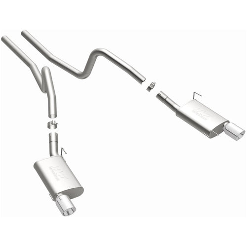 MagnaFlow 2005-2009 Ford Mustang 4.6L | 2007-2009 Ford Mustang Shelby GT500 5.4L Street Series Cat-Back Performance Exhaust System 15881