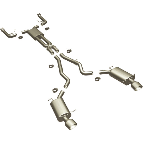 MagnaFlow 2004-2005 BMW 645Ci 4.4L | 2006-2010 BMW 650i 4.8L Touring Series Cat-Back Performance Exhaust System 16560