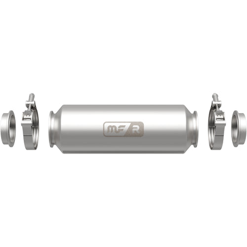 MagnaFlow MF/R Series 5 in. Round 304 Stainless Steel Straight-Through Performance Exhaust Muffler Kit 17169