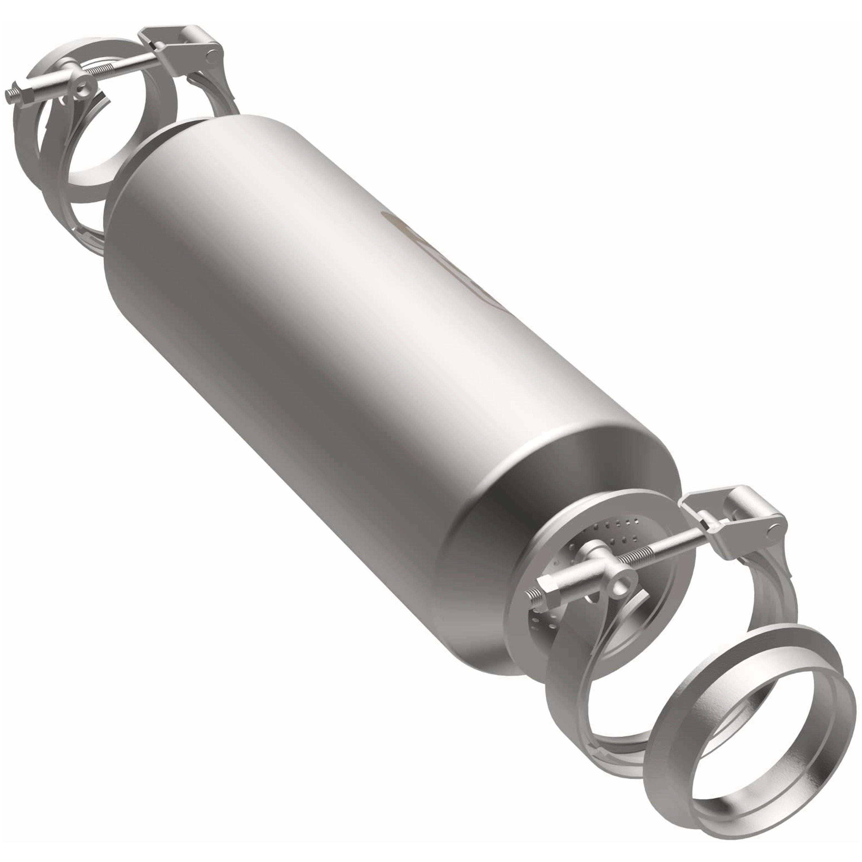 MagnaFlow MF/R Series 5 in. Round 304 Stainless Steel Straight-Through