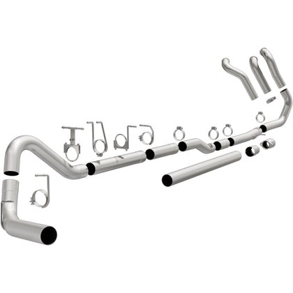 MagnaFlow 1999-2003 Ford F-250 Super Duty 7.3L | 1999-2003 Ford F-350 Super Duty 7.3L Custom Builder Series Turbo Back 4 in Performance Exhaust System 17878