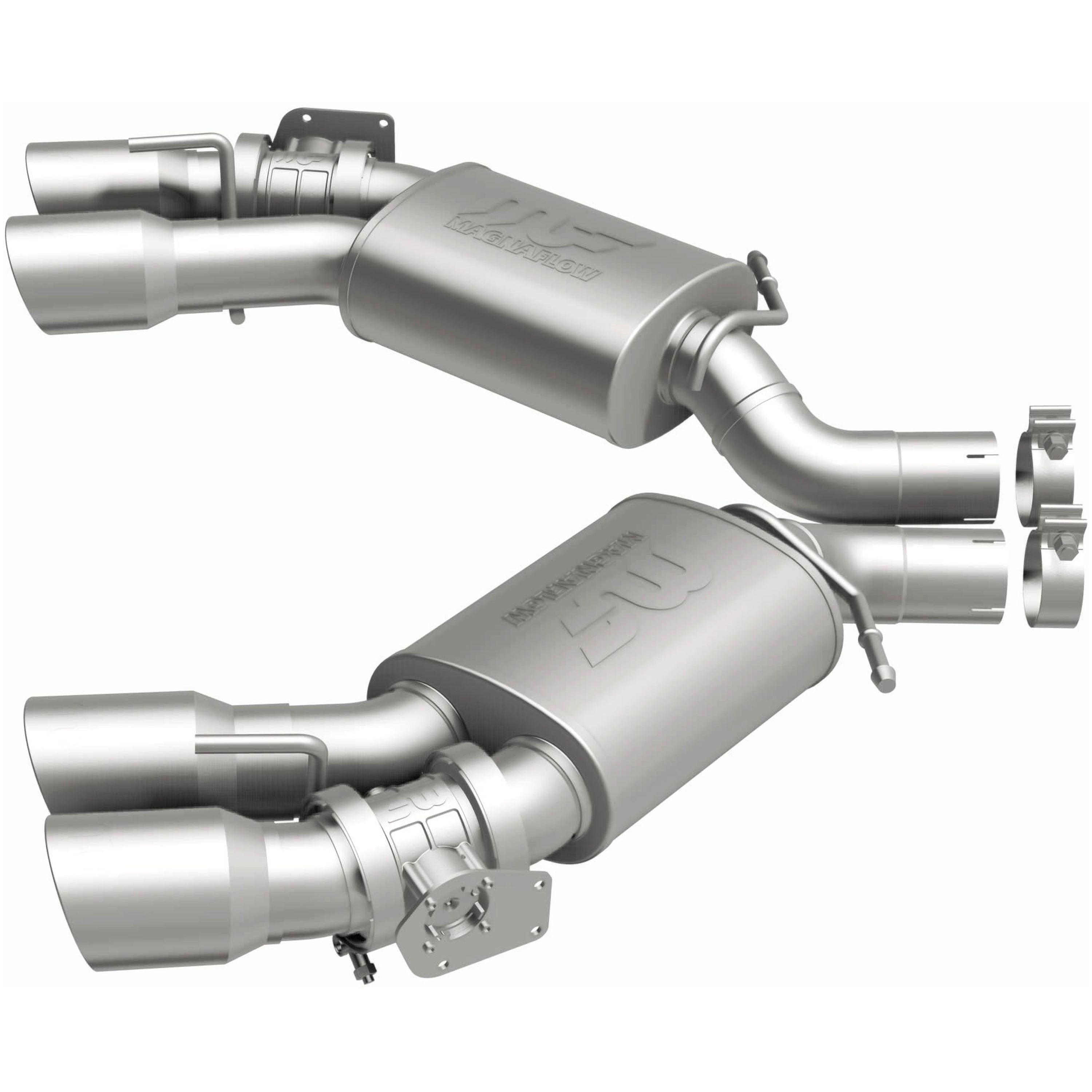マグナフロー2016-2024カマロ6.2L用フルエキゾーストマフラーセット MagnaFlow 2016-2024 Chevrolet Camaro 6.2L Competition Series Axle Back