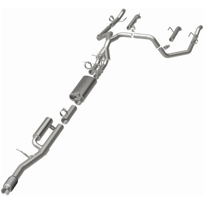 MagnaFlow® 2024-2026 Chevrolet Silverado 1500 ZR2 6.2L / 2024-2026 GMC Sierra 1500 AT4X 6.2L Overland Series™ Cat-Back Performance Exhaust System 19703
