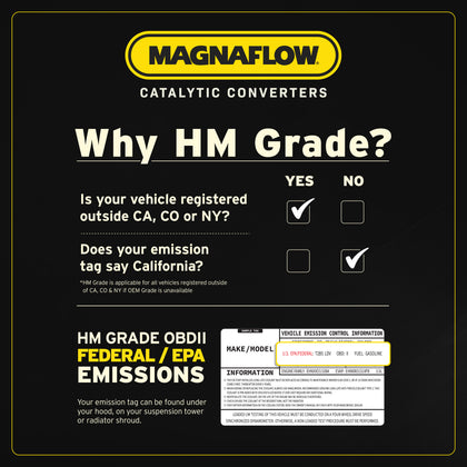 MagnaFlow 1998-2007 Lexus LX470 4.7L | 1998-2007 Toyota Land Cruiser 4.7L HM Grade Federal / EPA Compliant Direct-Fit Catalytic Converter 93142