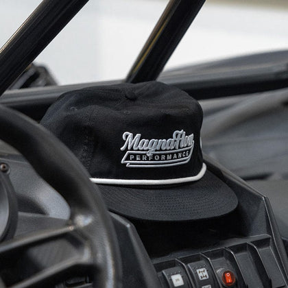 Rope Canvas Snapback Hat - Black