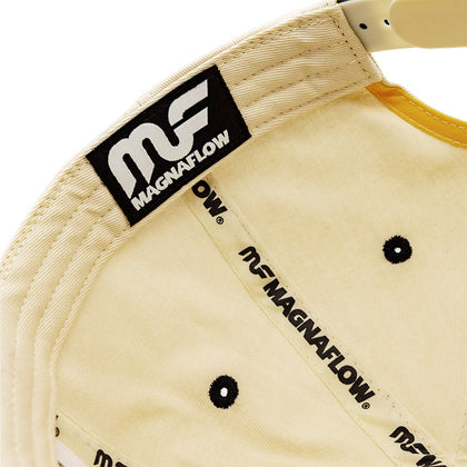 “Performance” Canvas Snapback Hat – Cream/Black