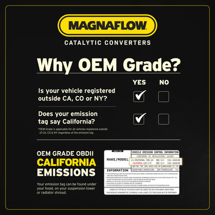 MagnaFlow OEM Grade Federal / EPA Compliant Universal Catalytic Converter 51656
