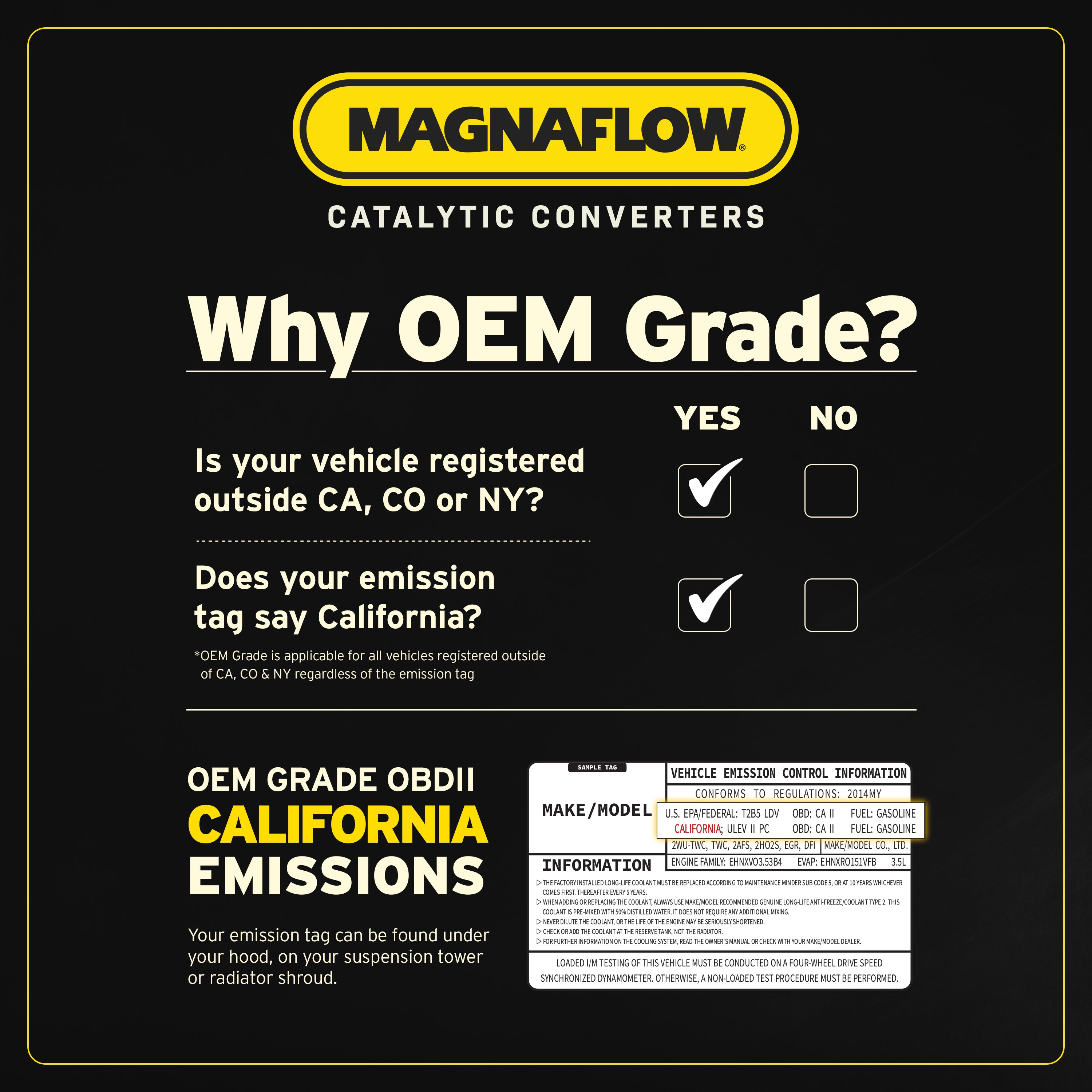MagnaFlow OEM Grade Federal / EPA Compliant Direct-Fit Catalytic Conve