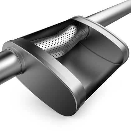 MagnaFlow 4 in. x 9 in. x 11 in. Oval Straight-Through Performance Exhaust Muffler 11376