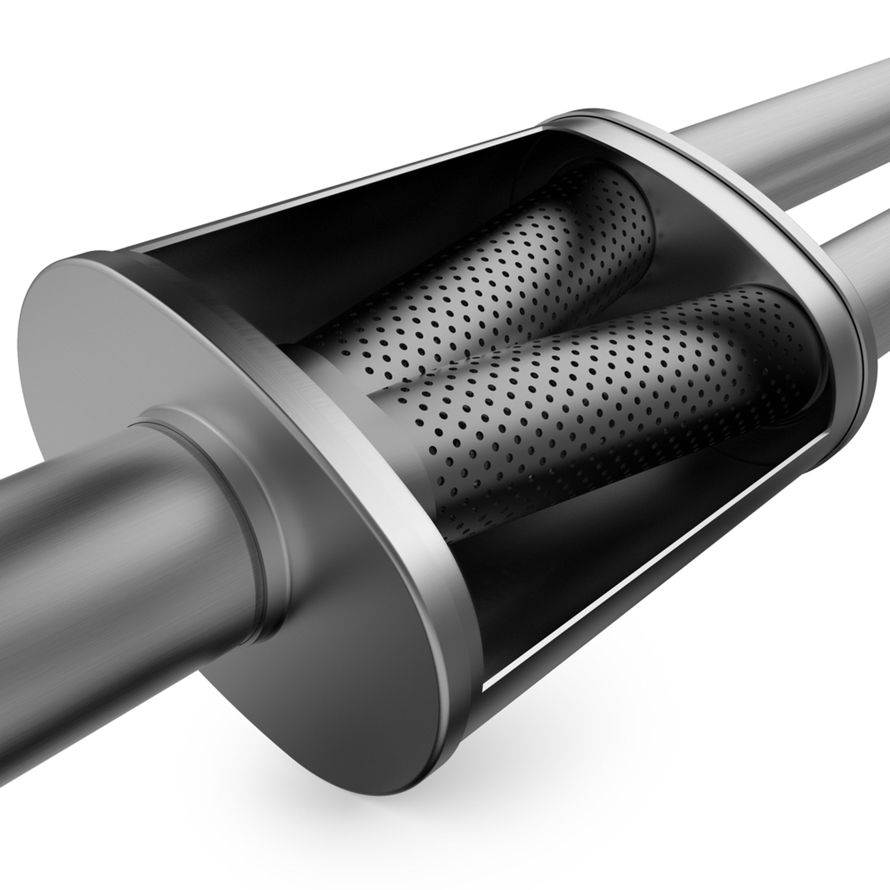 MagnaFlow 5 in. x 11 in. x 22 in. Oval Straight-Through Performance Ex