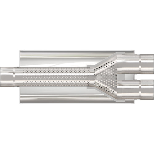 MagnaFlow 7 in. x 24 in. Round Straight-Through Performance Exhaust Muffler 12763