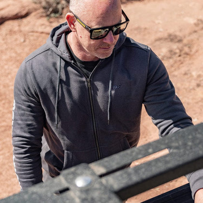 MagnaFlow Gravel Gray Men's Zip-Up Hoodie